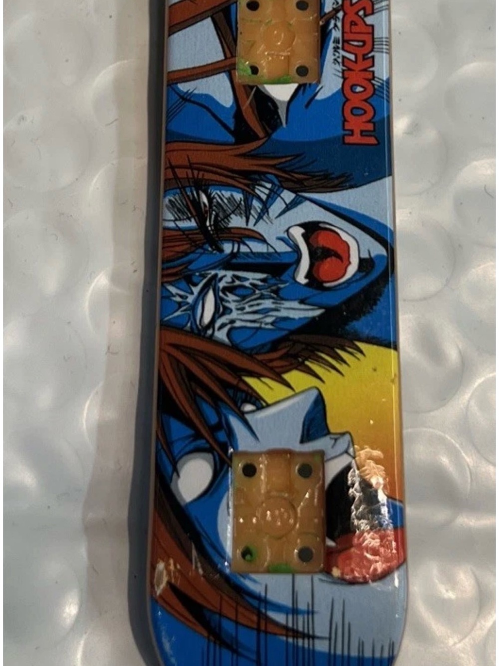 Vintage White Eye Brown Hair Hookups Tech Deck Fingerboard